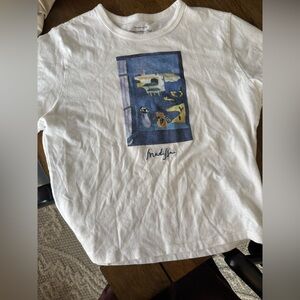Abercrombie & Fitch White Graphic Tee